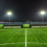 Professional sports lighting solutions for fields, courts, and stadiums_Evenly distributed LED lighting for outdoor football field by Archilux