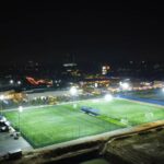 Professional sports lighting solutions for fields, courts, and stadiums_Evenly distributed LED lighting for outdoor football field by Archilux