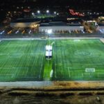 Professional sports lighting solutions for fields, courts, and stadiums_Evenly distributed LED lighting for outdoor football field by Archilux