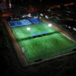 Professional sports lighting solutions for fields, courts, and stadiums_Evenly distributed LED lighting for outdoor football field by Archilux
