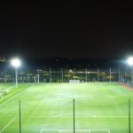 Professional sports lighting solutions for fields, courts, and stadiums_Evenly distributed LED lighting for outdoor football field by Archilux